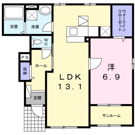 カーサ立部の物件間取画像